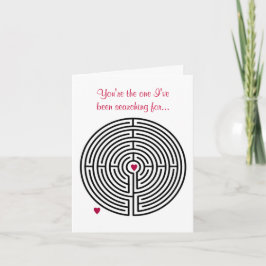 Cartão De Festividades Dia dos namorados do amor do labirinto