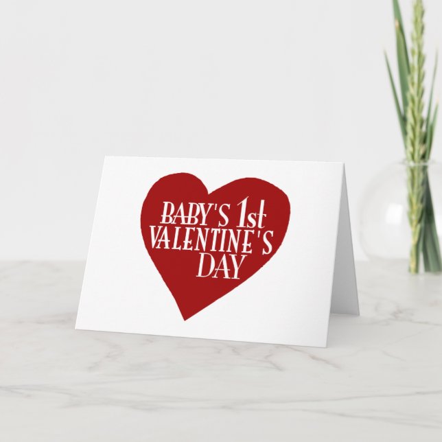 Cartão De Festividades Dia dos namorados do bebê ø (Frente)