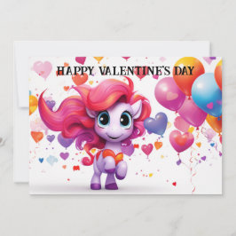 Cartão De Festividades Dia dos Namorados Fofo e Divertido para Crianças #