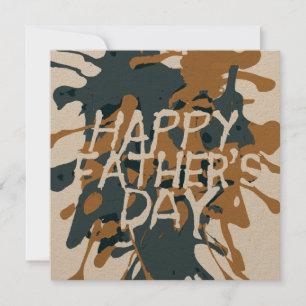 Cartão De Festividades Dia dos Pais Artes Abstrato