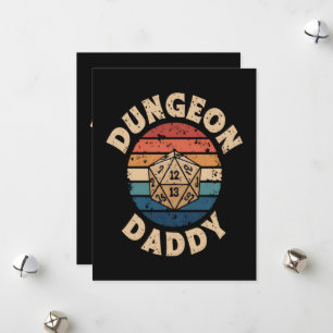 Cartão De Festividades Dia dos Pais Dungeon Daddy