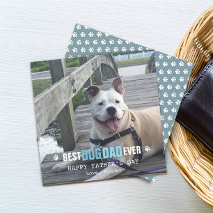 Cartão De Festividades Dia dos Pais Foto Chapado do Seu Cachorro