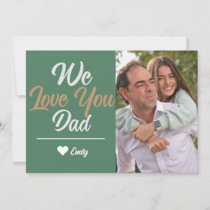 Cartão De Festividades Dia dos Pais foto família moderno simples