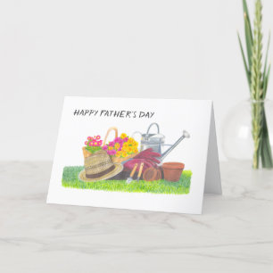 Cartão De Festividades Dia dos Pais jardinagem