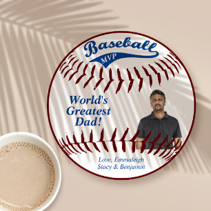 Cartão De Festividades Dia dos Pais Personalizável MVP de Beisebol