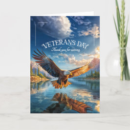 Cartão De Festividades Dia dos Veteranos da Águia em Curso