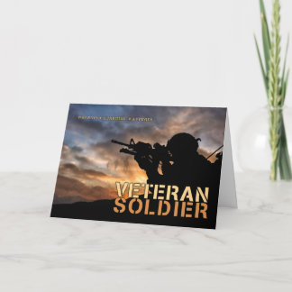 Cartão De Festividades Dia dos Veteranos Soldados Militares