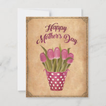 Dia feliz de mãe Vintage