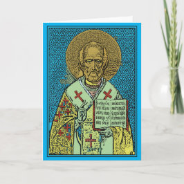 Cartão De Festividades Dia feliz de São Nicolau!