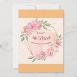 Cartão De Festividades Dia Internacional da Mulher