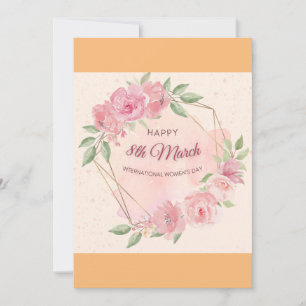 Cartão De Festividades Dia Internacional da Mulher