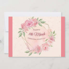 Cartão De Festividades Dia Internacional da Mulher