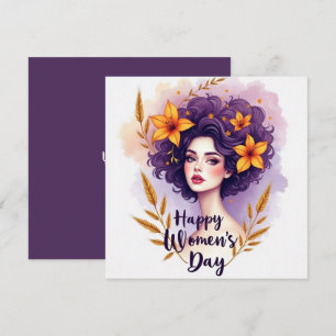 Cartão De Festividades Dia Internacional da Mulher
