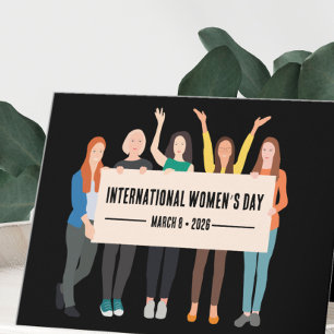 Cartão De Festividades Dia Internacional da Mulher