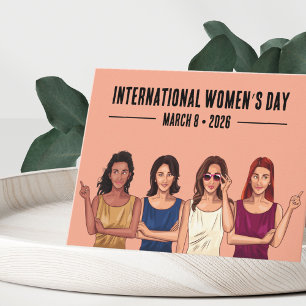 Cartão De Festividades Dia Internacional da Mulher