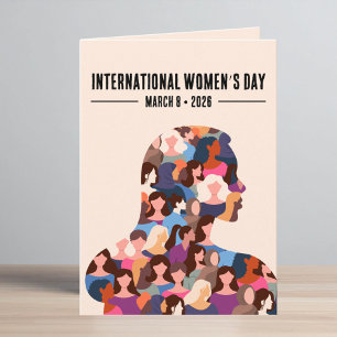 Cartão De Festividades Dia Internacional da Mulher