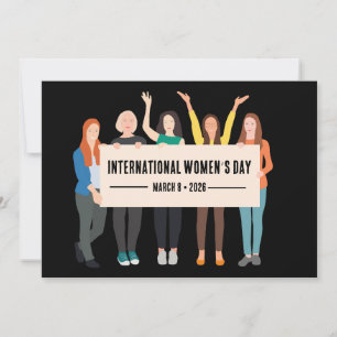 Cartão De Festividades Dia Internacional da Mulher