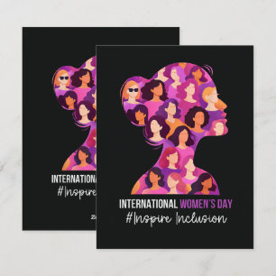 Cartão De Festividades Dia Internacional da Mulher 8 de Março