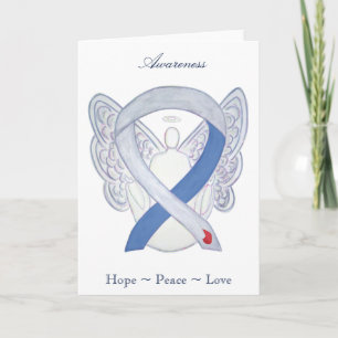 Cartão De Festividades Diabetes Awareness Ribbon IDDM Angel Greeting Card