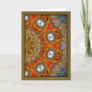 Cartão De Festividades Diamantes Digitais Mandala