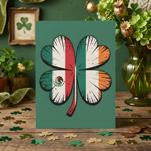 Cartão De Festividades Dias de São Patrício Orgulho Irlandês México