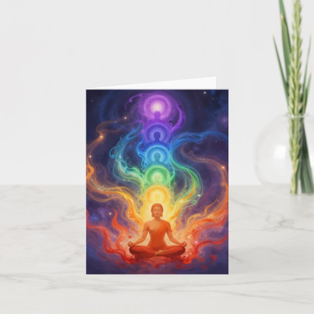 Cartão De Festividades Die 7 Chakren (Frente)