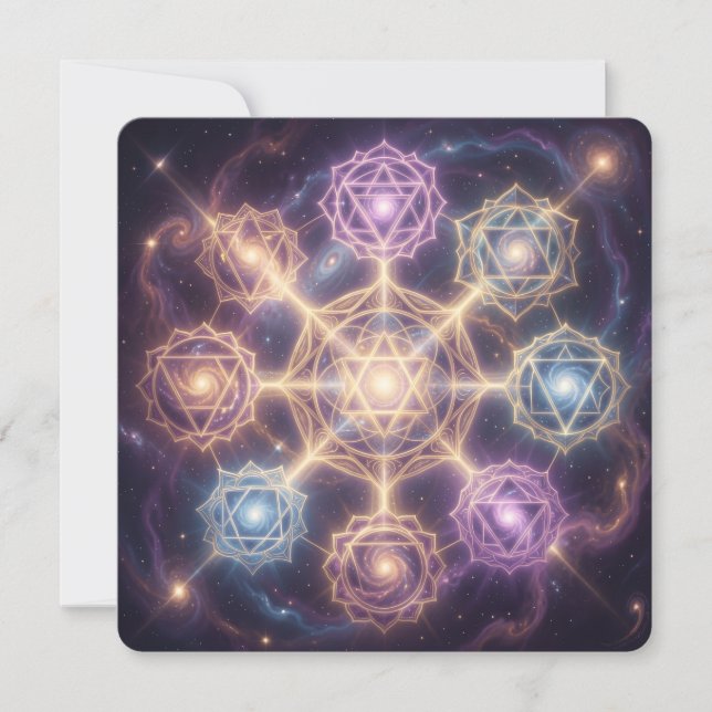 Cartão De Festividades Die 7 Chakren´7 (Frente)