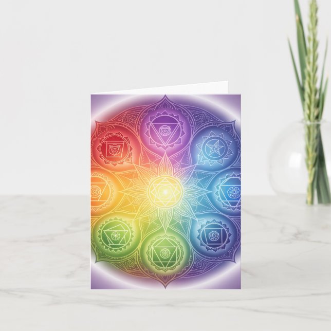 Cartão De Festividades Die 7 Chakren´9 (Frente)