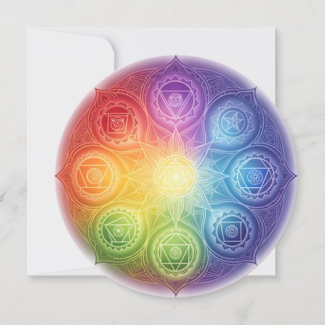 Cartão De Festividades Die 7 Chakren´9 (Frente)