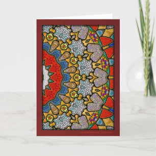 Cartão De Festividades Digital Diamond Mandala