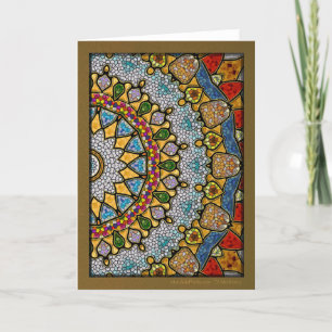 Cartão De Festividades Digital Necklace Mandala
