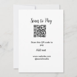 Cartão De Festividades Digitalizar para pagar digitalização código QR adi