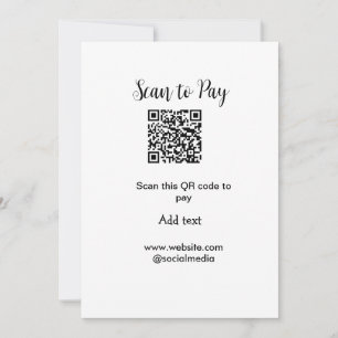 Cartão De Festividades Digitalizar para pagar digitalização código QR adi