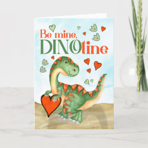 Cartão De Festividades Dinossauro T-Rex do Namorados do garoto seja meu D