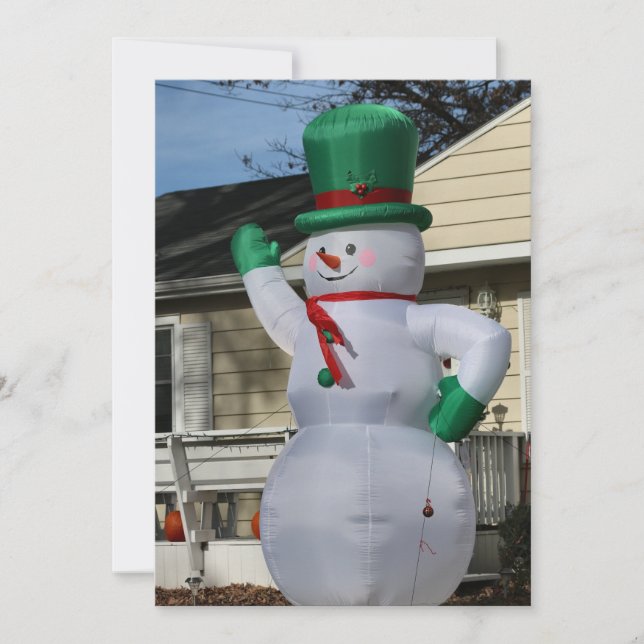 Cartão De Festividades Disco Congelado (Frente)