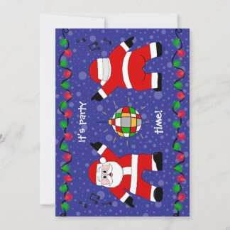 Cartão De Festividades Disco Papai Noel