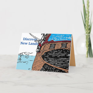 Cartão De Festividades Discover New Lands