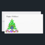 Cartão De Festividades Diversão de Feriado Interreligioso<br><div class="desc">Dons de Natal e ornamentos de menorah Chanukah para famílias de inter-fé que são judeus e cristãos celebrando as duas festas desta temporada.</div>