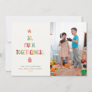 Cartão De Festividades Diversão de Natal MUITA UNIÃO Colagem de Fotos