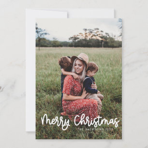Cartão De Festividades Diversão Escrita Feliz Design de Natal