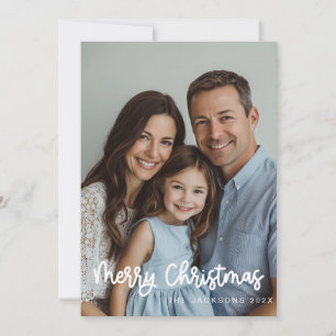 Cartão De Festividades Diversão Escrita Feliz Design de Natal