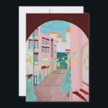 Cartão De Festividades Diversão Portuguesa Feliz Natal<br><div class="desc">deseje aos seus entes queridos um feriado alegre com estes cartões de Natal portugueses encantadores e ilustrados à mão.</div>