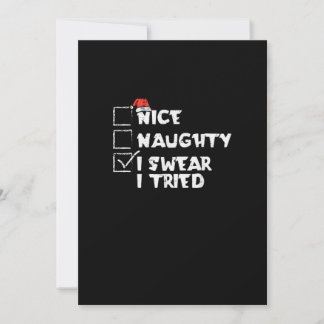 Cartão De Festividades Divertido Natal Tentei ao Máximo Humor de Férias