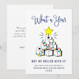 Cartão De Festividades Divertido Que Ano Natal Corporativo