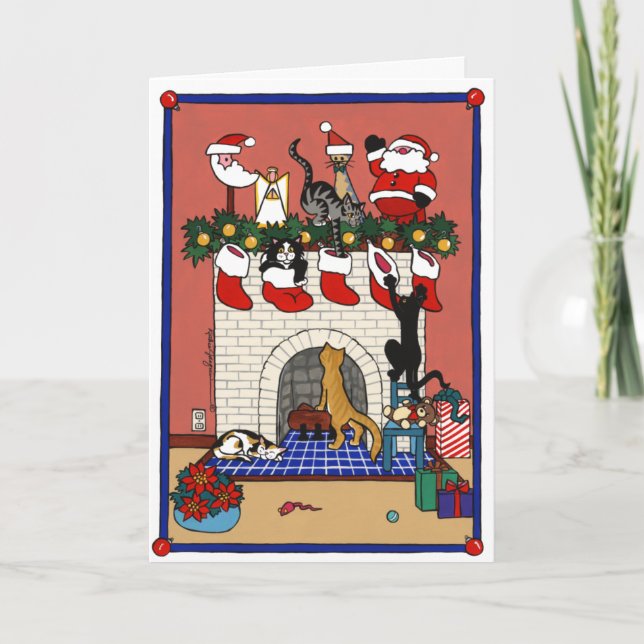 CARTÃO DE FESTIVIDADES DIVERTIMENTO DO NATAL (Frente)