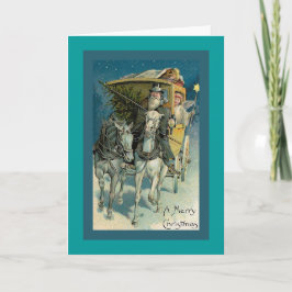 Cartão De Festividades Do "cartão de Natal do Natal Stagecoach"
