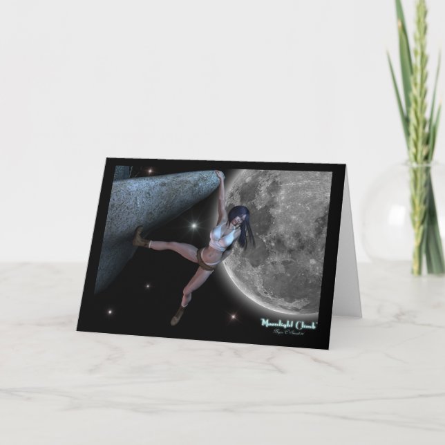 Cartão De Festividades Do "cartões dos trabalhos de arte da escalada da (Frente)