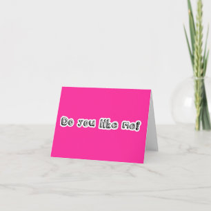 Cartão De Festividades Do You Like Me? Check Yes or No. Card + Envelope