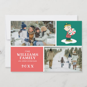 Cartão De Festividades Doce de Hortelã do Charlie Brown