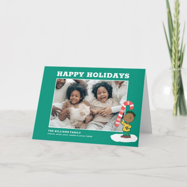 Cartão De Festividades Doce de Hortelã Franklin (Frente)